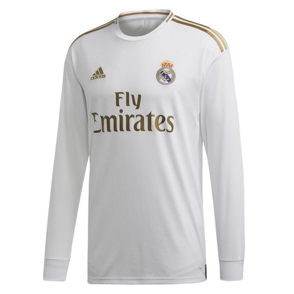 Camiseta Real Madrid Primera equipo ML 2019-20 Blanco